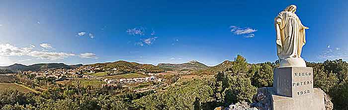 panoramique interactif du village de Cabrieres